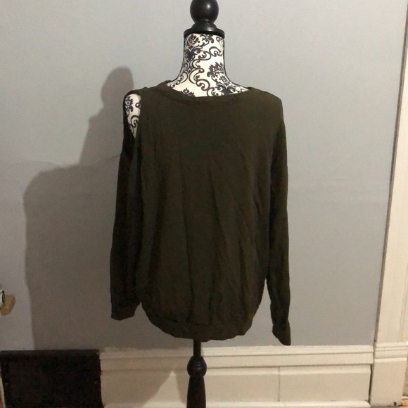 Olive Green 'Only Good Vibes' Sweatshirt - Picture 5 of 5